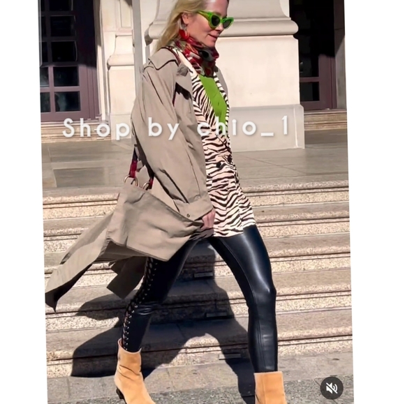 Zara ANIMAL PRINT SATIN EFFECT BLAZER zebra bloggers Favorite - Picture 4 of 16